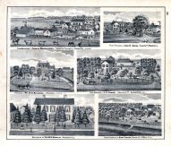 Joseph Brenneman - Farm, Linus B. Skeel - Farm, B.G.Simpson - Res., A.D.Fisher - Farm, M.R.Markley, Oaks Turner, Illinois State Atlas 1876